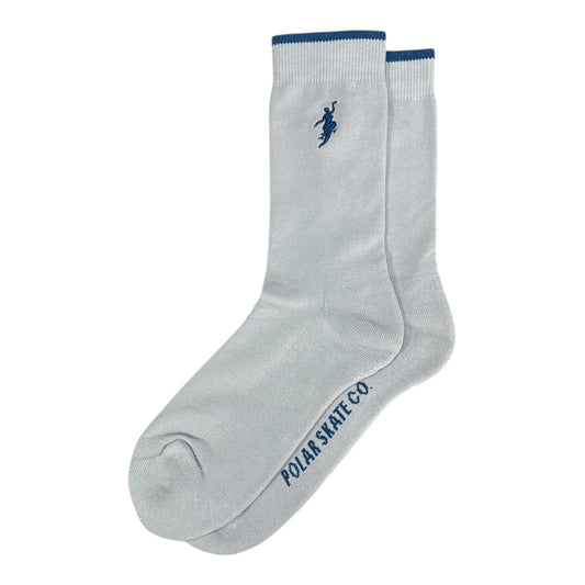 Polar Busines Socks- No Complies Forever- Silver/Blue