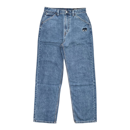 Krooked Eyes Denim Twill Pants- Medium Stonewash