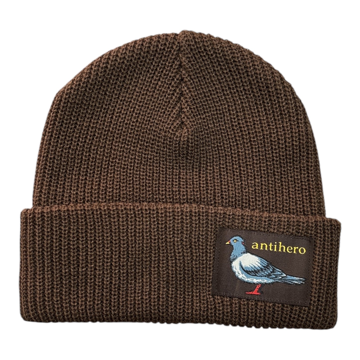 Anti Hero Lil Pigeon Label Cuff Beanie- Brown