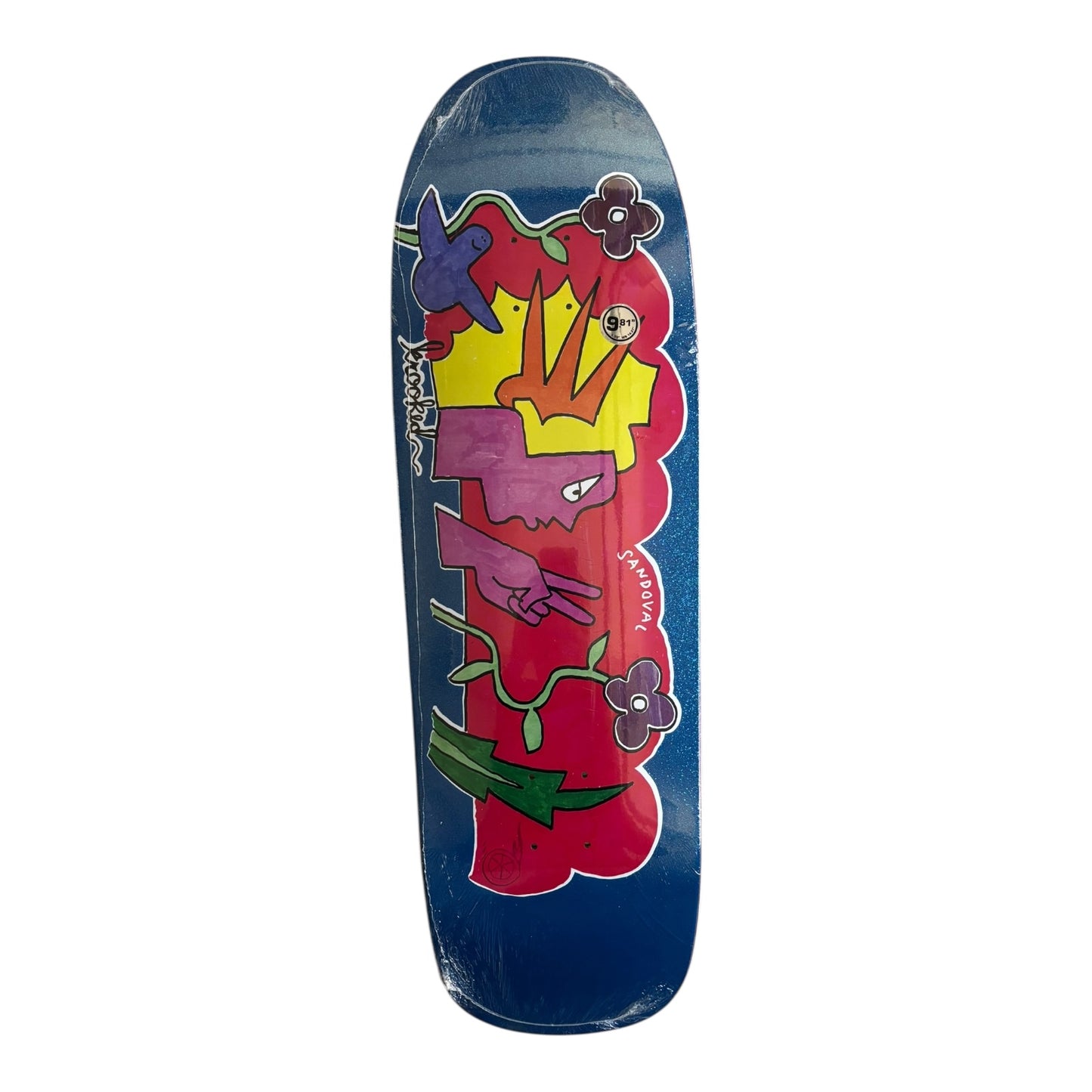 Krooked Sandoval Peace Sign Deck- 9.81