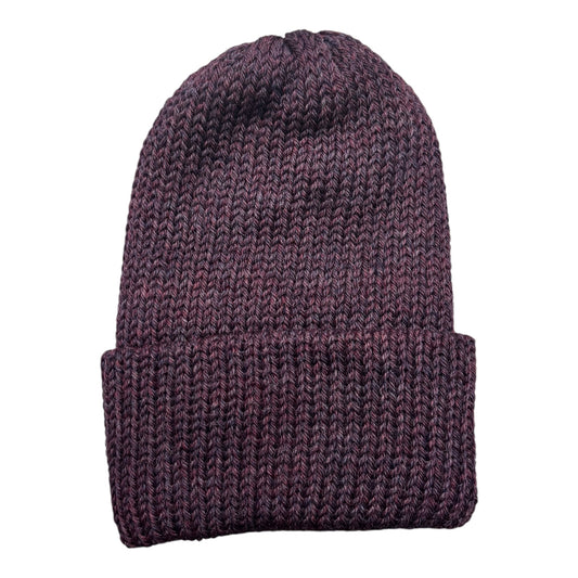 Chimney OG Fold Beanie- Claret Heather FRONT