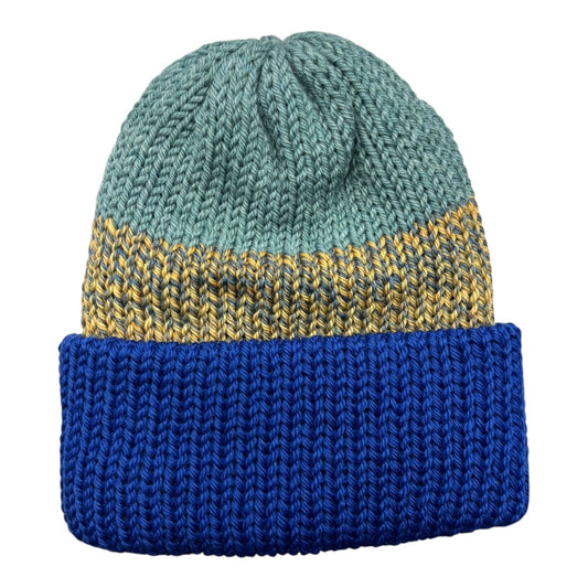 Chimney Short Stack Beanie- Big Block Multicolor FRONT