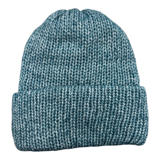 Chimney Short Stack Beanie- Frosted Marled Emerald Green FRONT