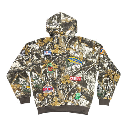 Cash Only Service Zip-Through Hood- Foliage Camo
