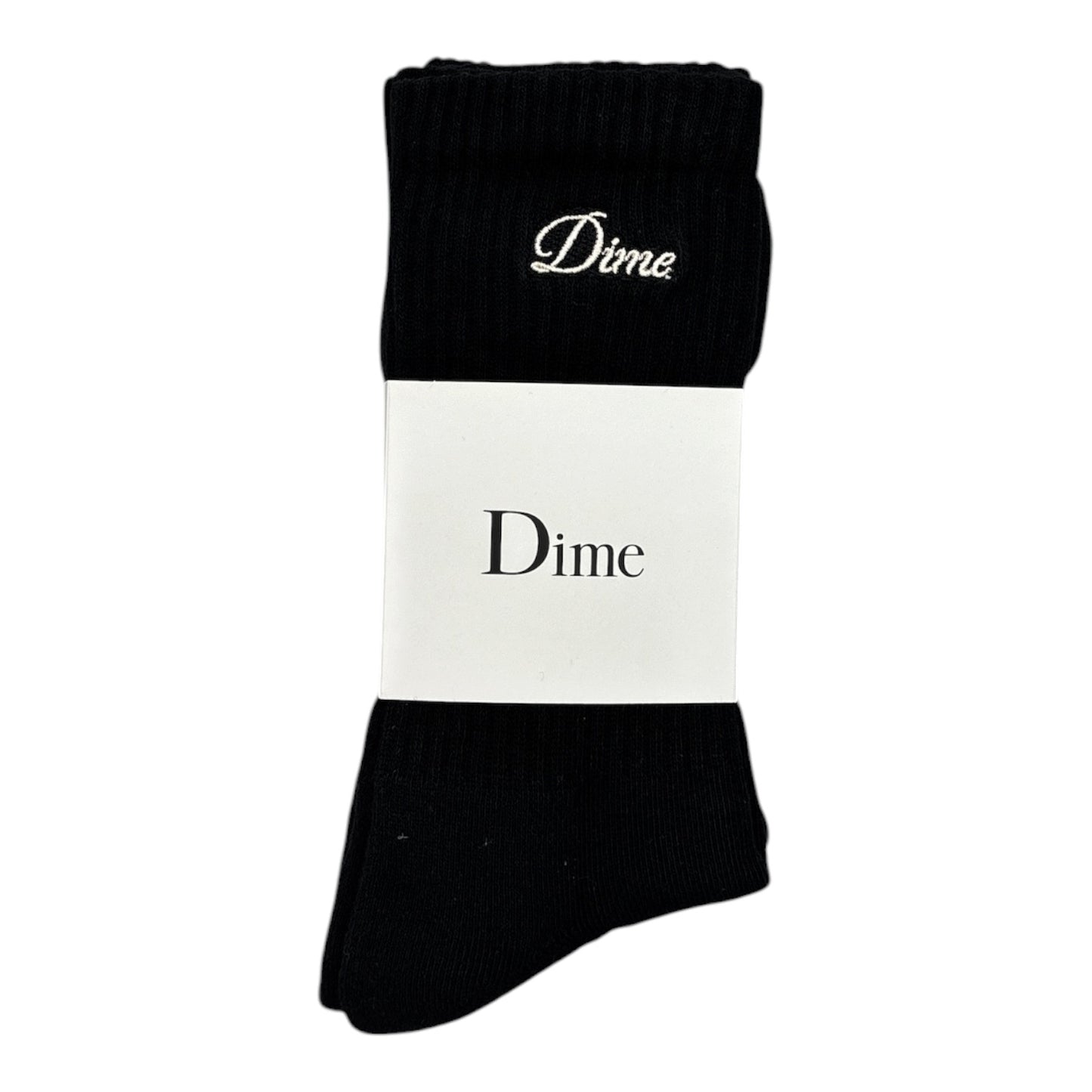 Dime 2 Pack Long Socks- Black
