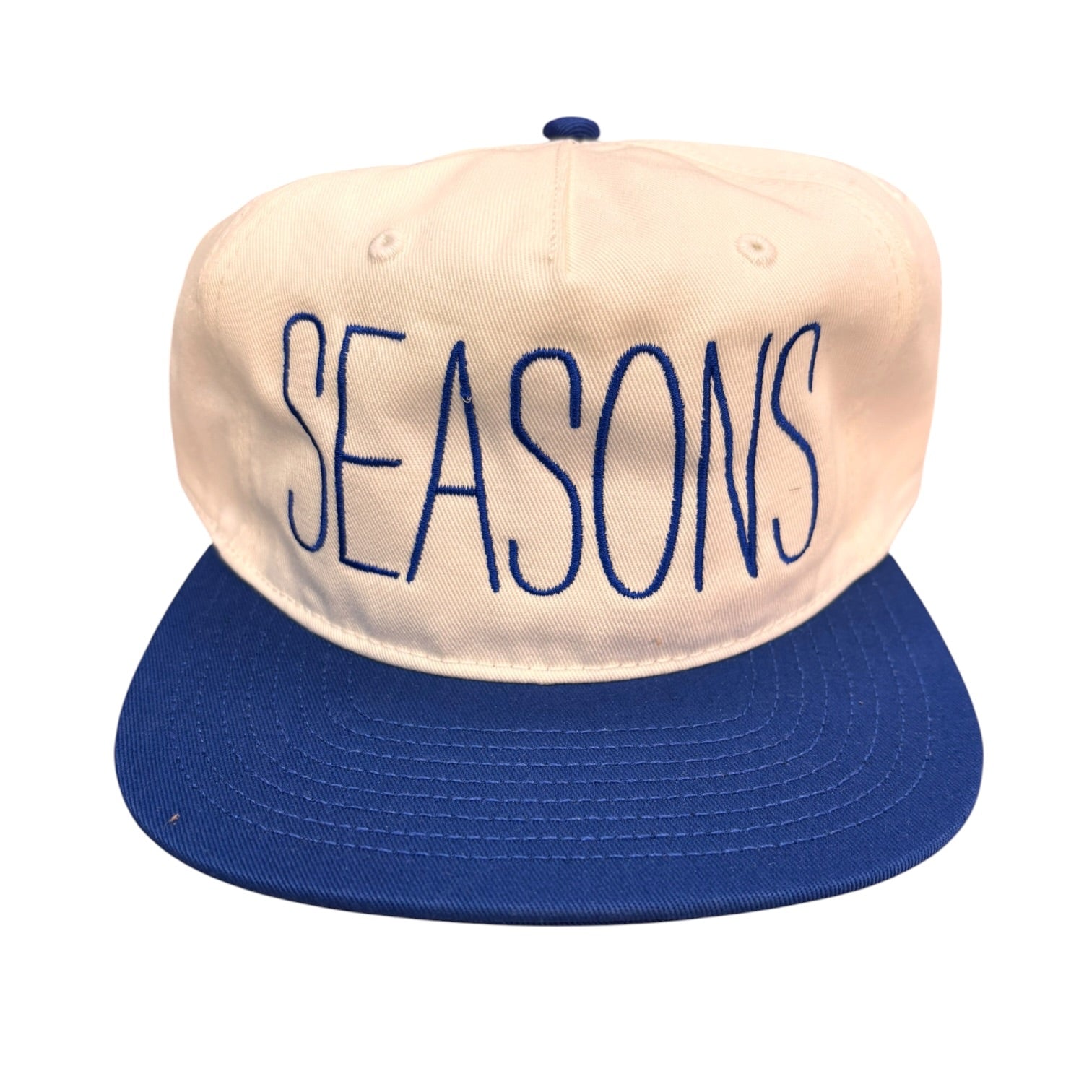 Seasons Tall Skinny Logo Hat- Natural/Royal