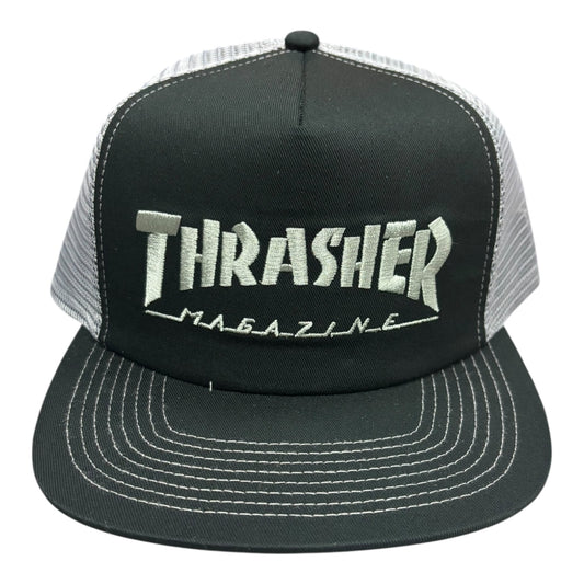 Thrasher Mag Logo Trucker Hat- Black/Grey