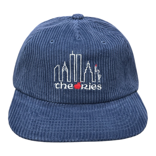 Theories Big Apple Corduroy Hat- Royal Blue