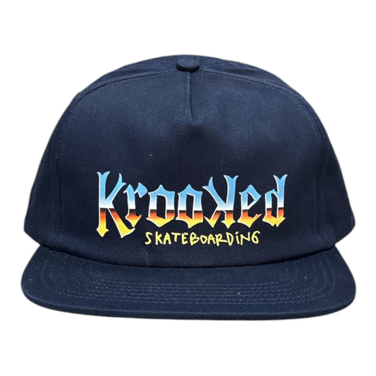 Krooked Chrome Zone Hat- Navy
