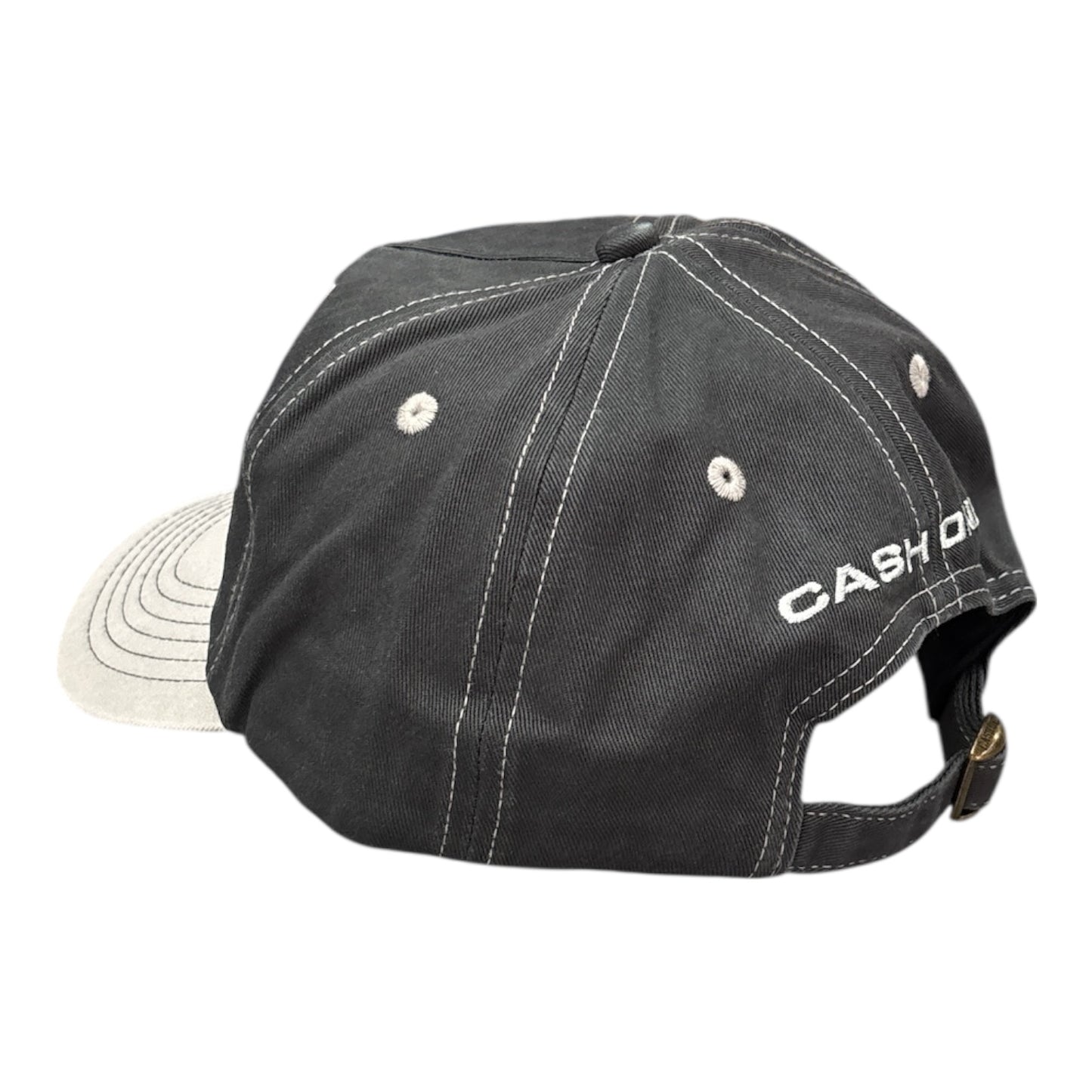 Cash Only Chain 5 Panel Cap- Charcoal/Light Grey