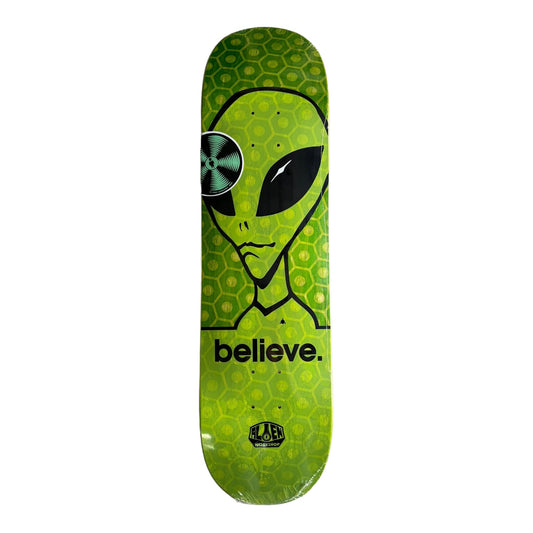 Green Deck with Alien and Hex Logos all over. 