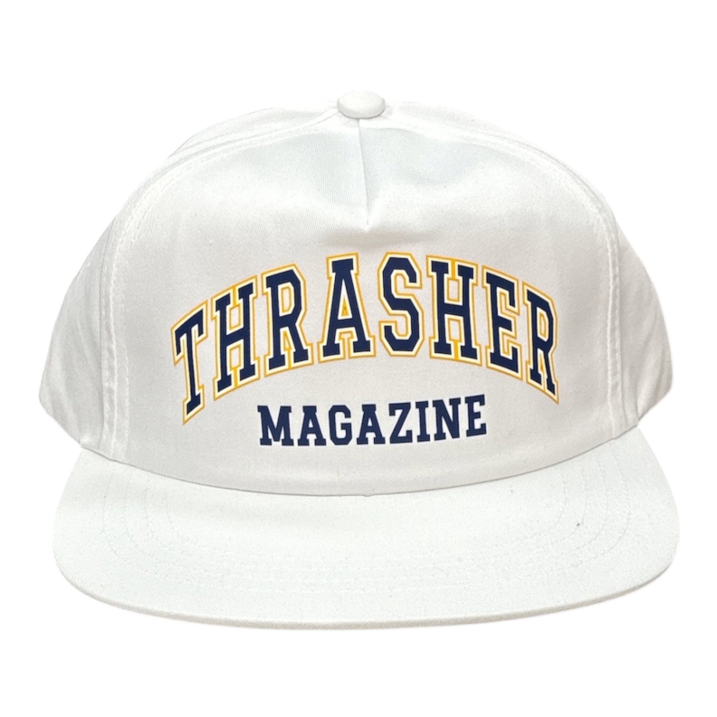 Thrasher Dropout Hat- White