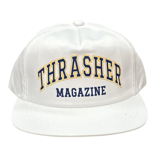 Thrasher Dropout Hat- White