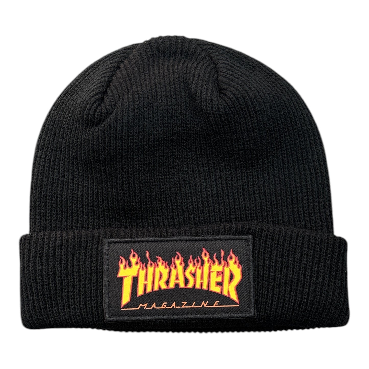 Thrasher Flame Patch Beanie- Black