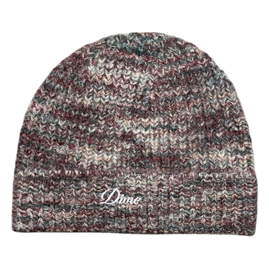 Dime Fuzzy Fold Beanie- Blush Multi
