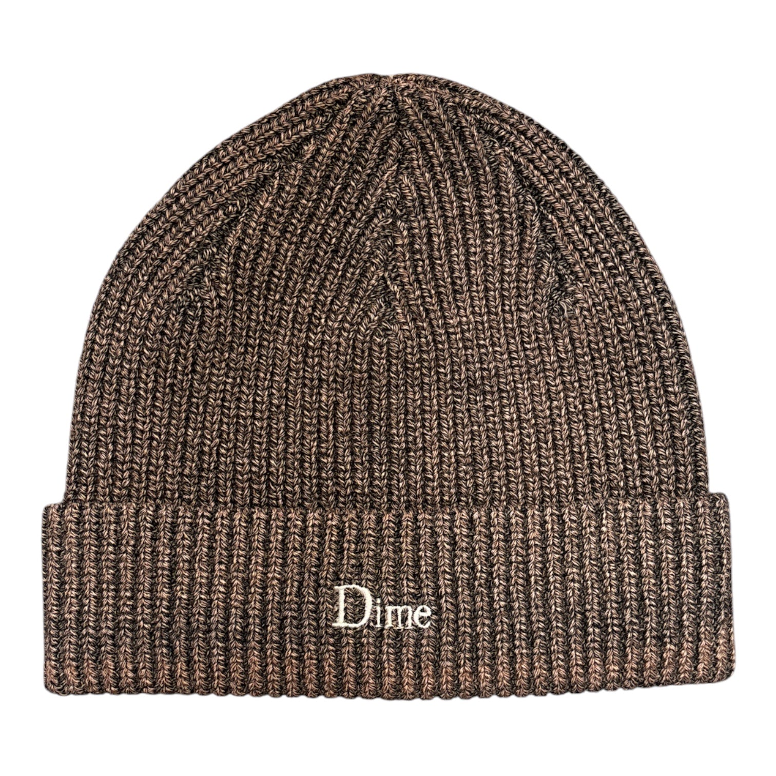 Dime Rib Fold Beanie- Oak