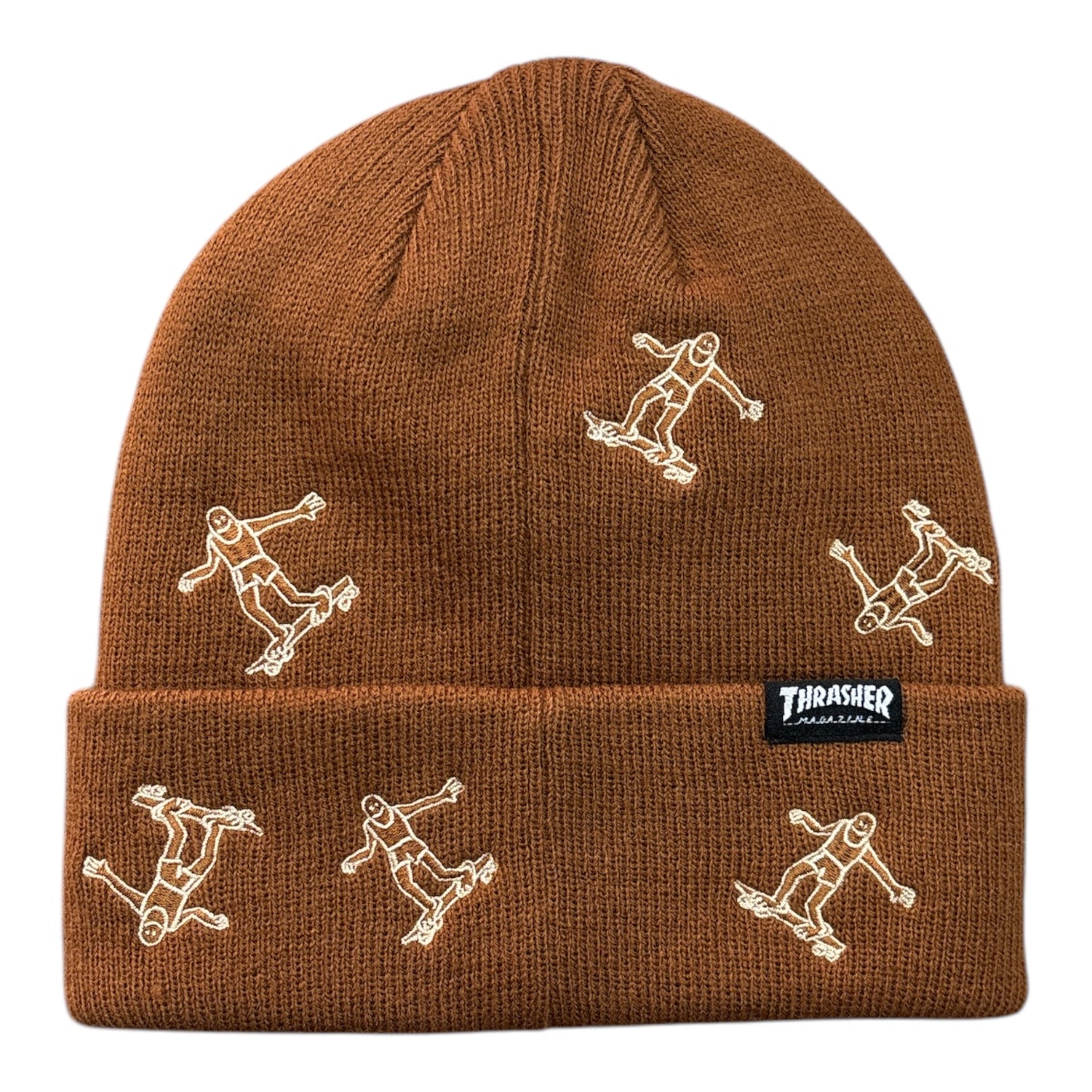 Thrasher Gonz Pattern Beanie- Brown