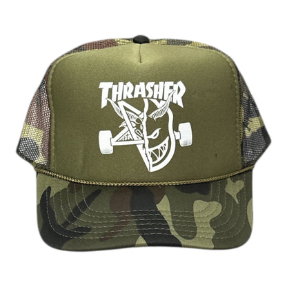 Thrasher x Spitfire Trucker Hat- Camo