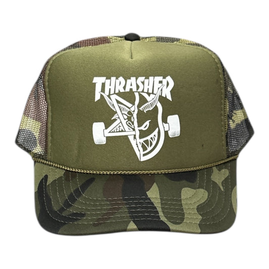 Thrasher x Spitfire Trucker Hat- Camo