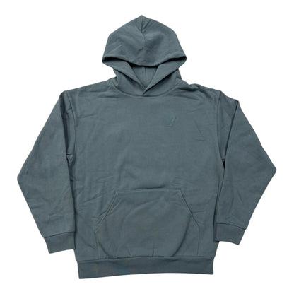 Bronze B Logo Puff Print Hoodie- Blue