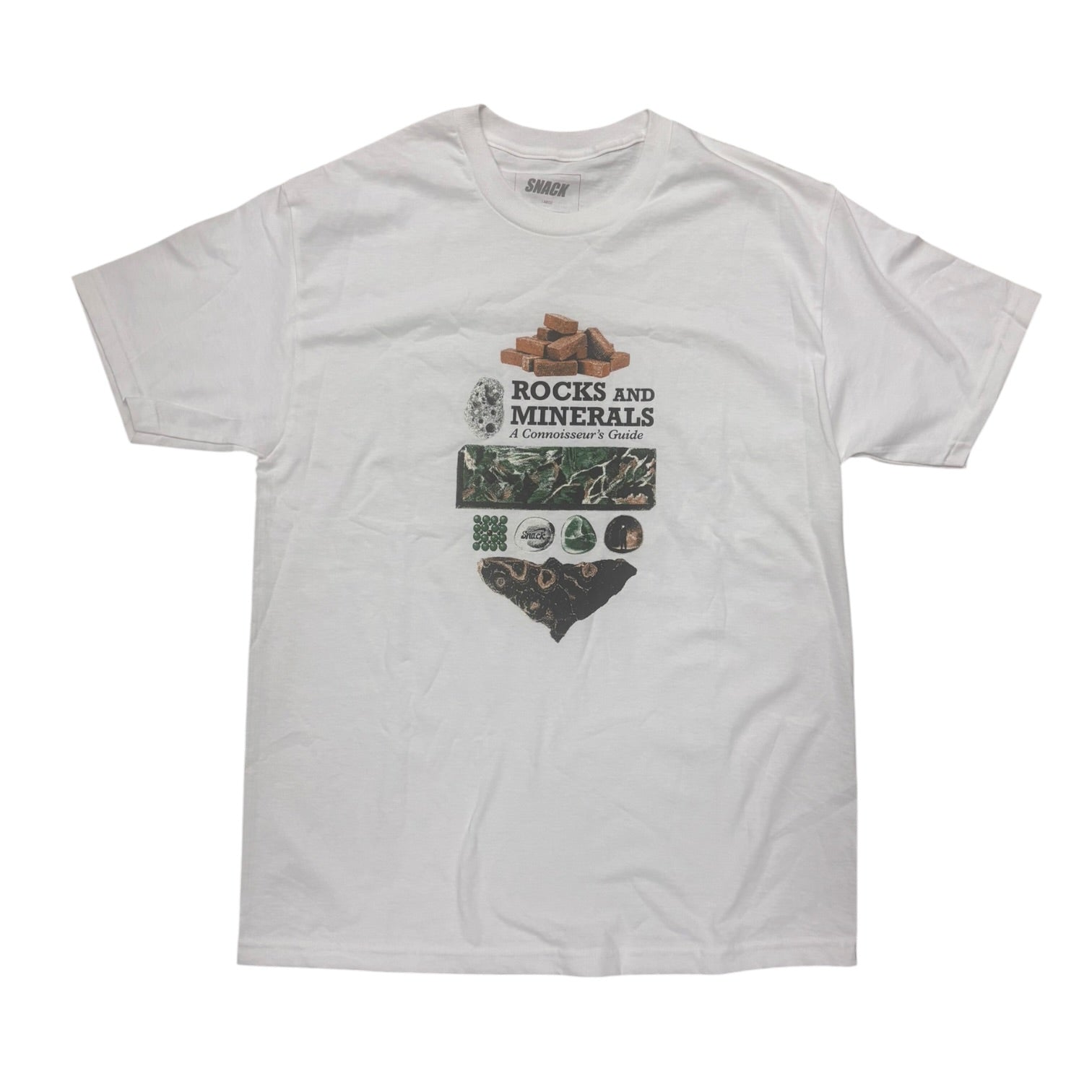 Snack Rocks & Minerals Tee- White