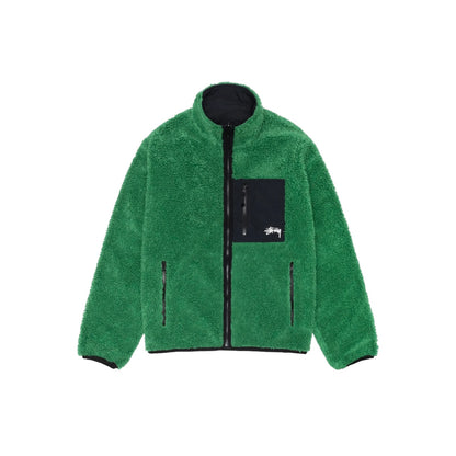 Stussy Sherpa Reversible Jacket- Green