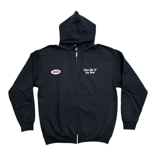 Quartersnacks Lets Get It Patch Zip Hood- Black