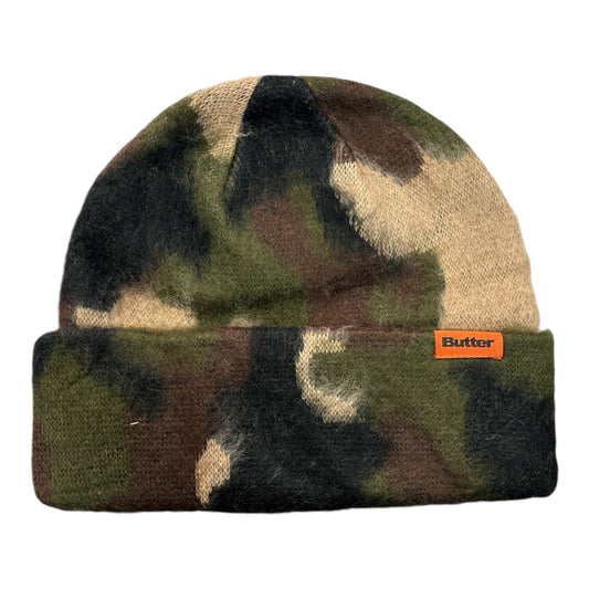 Butter Mohair Camo Beanie- Fatigue