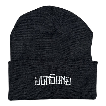 Seasons Tight Knit Stain S Beanie- Black