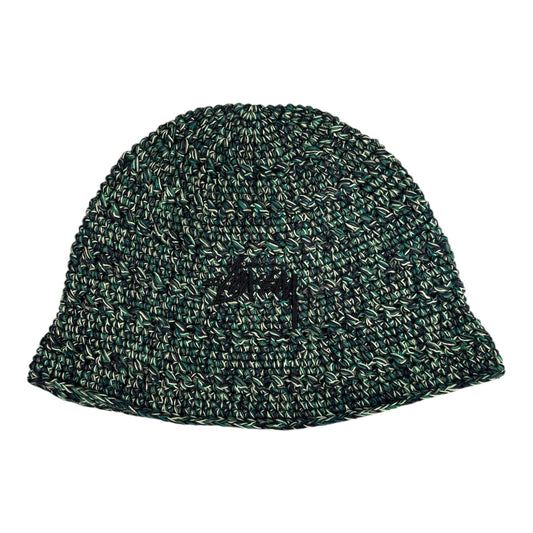 Stussy Hemp Stock Knit Bucket Hat- Multi Green