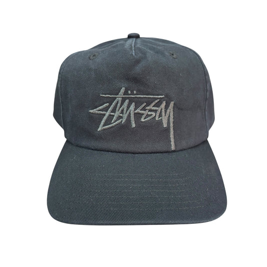 Stussy Mid Depth Big Stock Snapback- Navy Eclipse