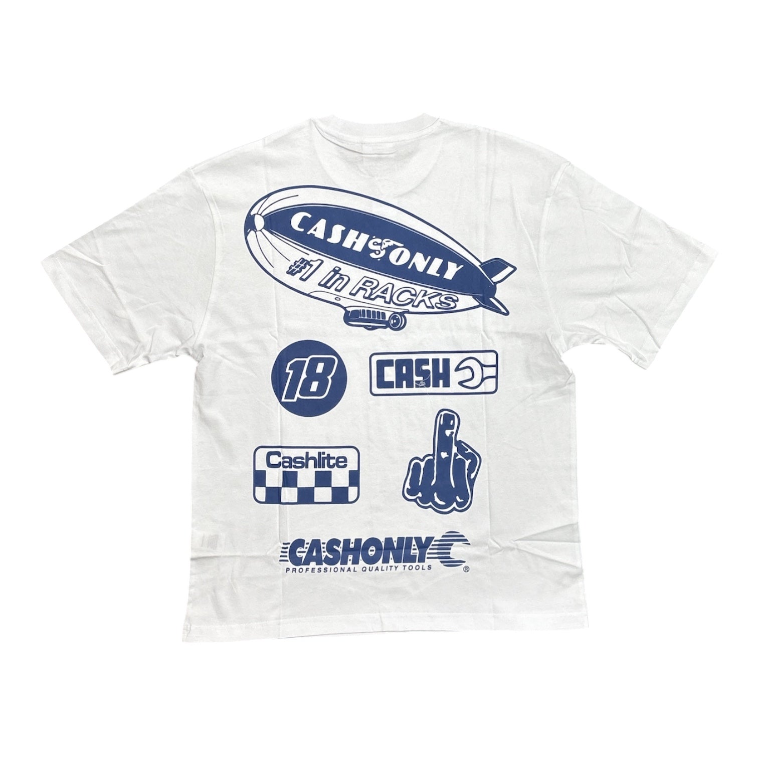 Cash Only Service Tee- White