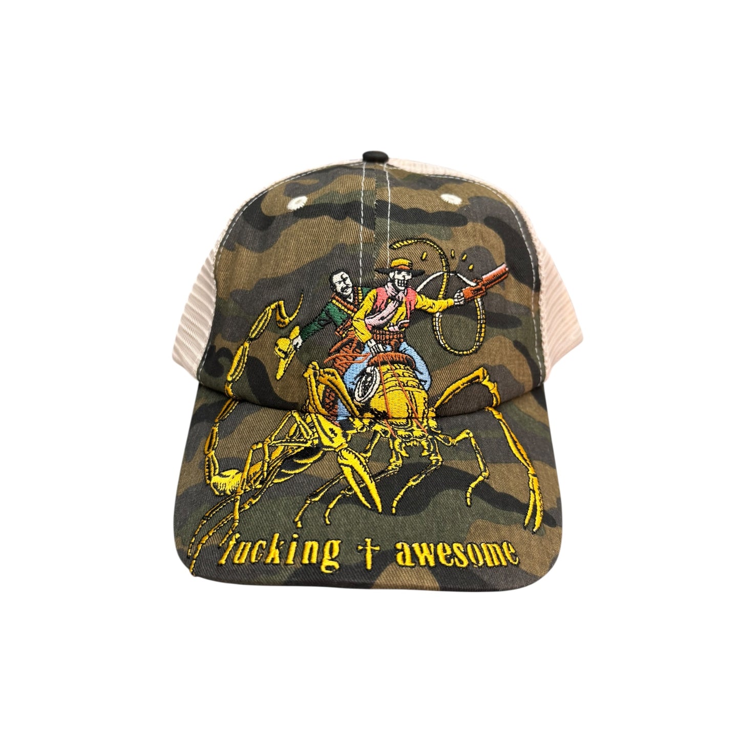 Fucking Awesome Scorpion Mesh Trucker Hat- Camo