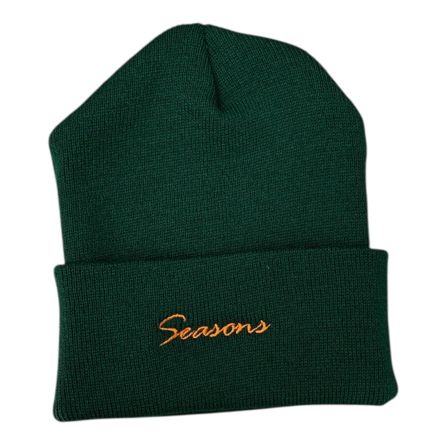 Seasons Script Beanie- Forest Green