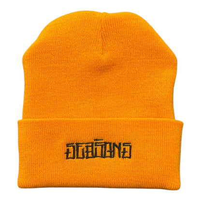 Seasons Stain Logo Beanie- Gold