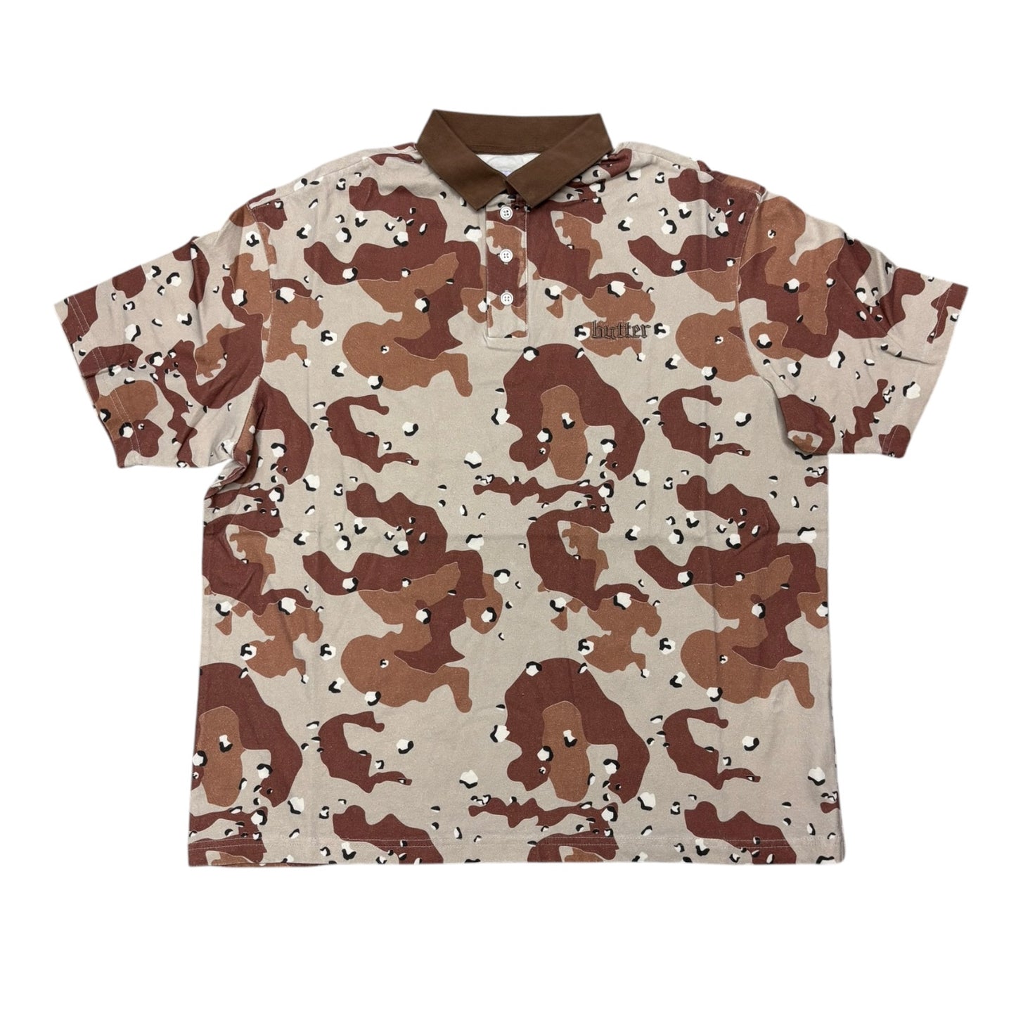 Butter Camo Polo- Desert
