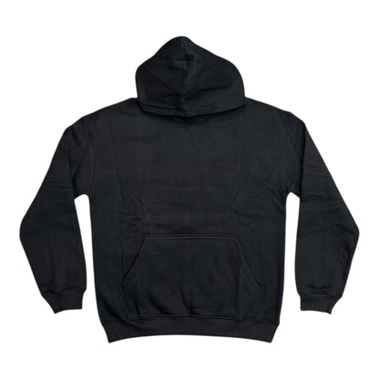 Skate Jawn Embossed Sewer Cap Hoodie- Black