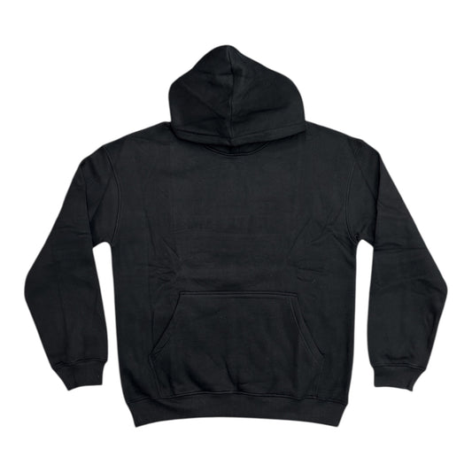 Skate Jawn Embossed Sewer Cap Hoodie- Black