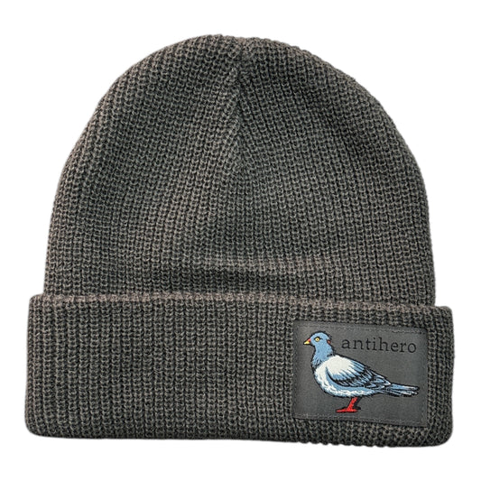 Anti Hero Lil Pigeon Label Cuff Beanie- Charcoal