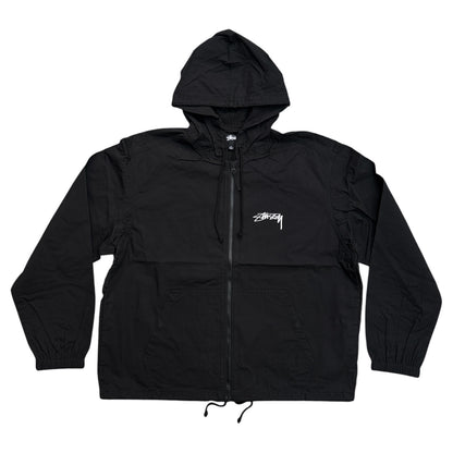 Stussy Beach Shell Cotton Wax Jacket- Black