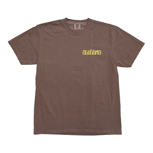 Seasons Stain Logo Tee- Espresso