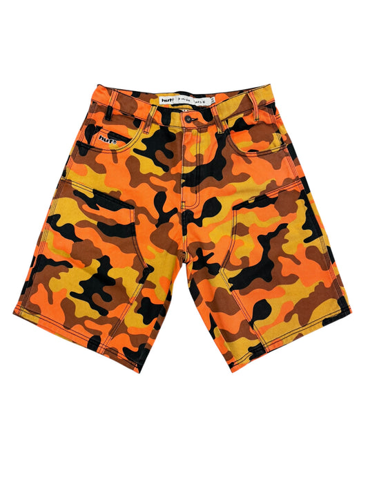 HUF Kinda Loose Double Knee Camo Short- Lava