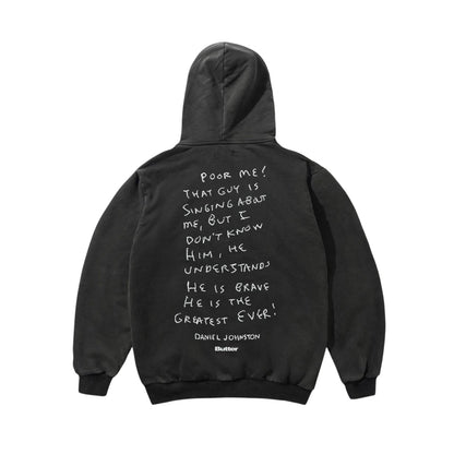 Butter Enemy Hoodie- Distressed Wash Black