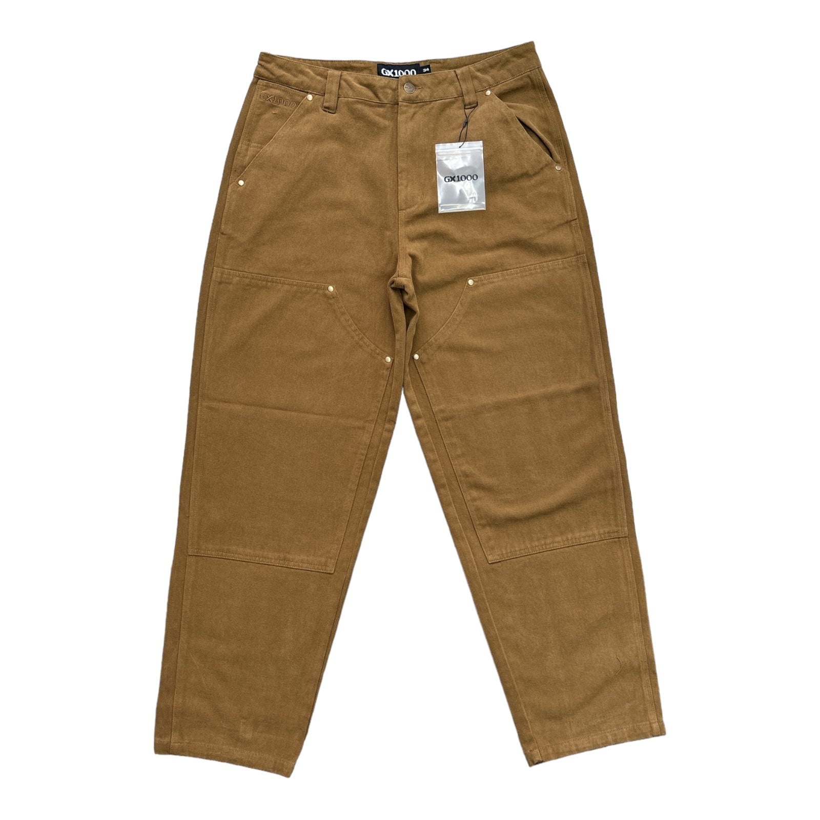 GX1000 Double Knee Pants Brown Front