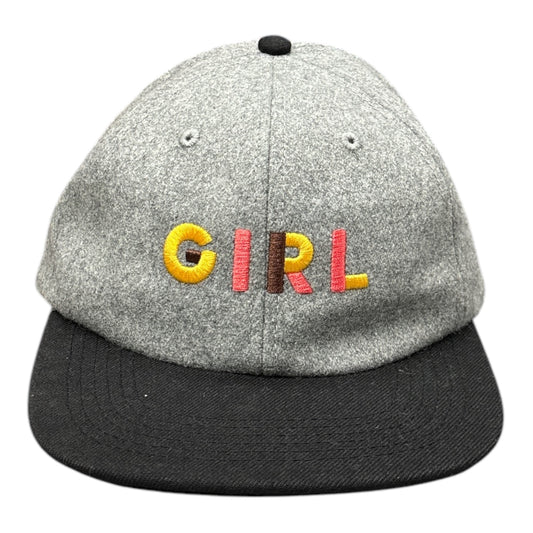 Girl Jeron 6 Panel Wool Hat Grey/Black FRONT