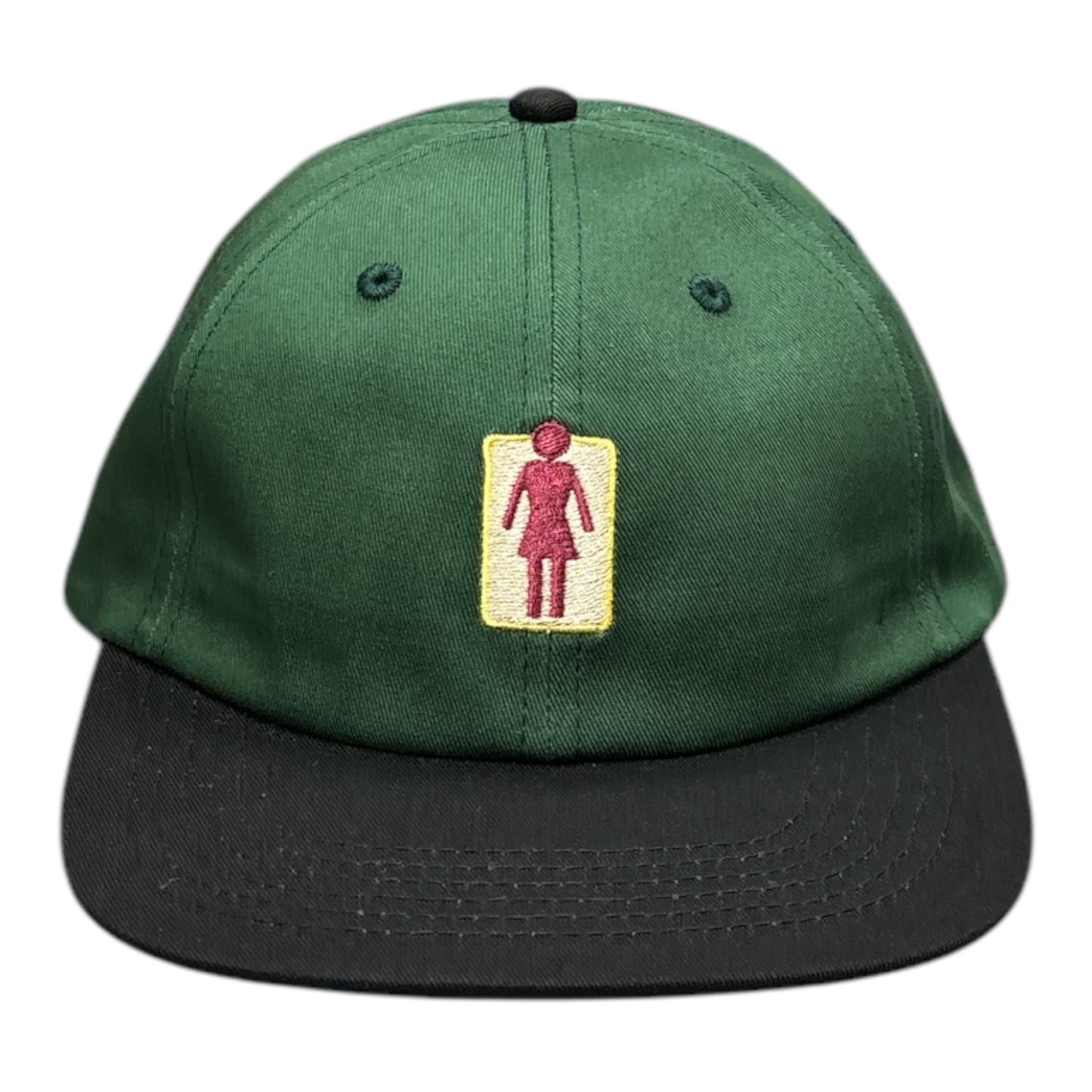 Girl Naturals OG 5 Panel Hat- Forest Green FRONT