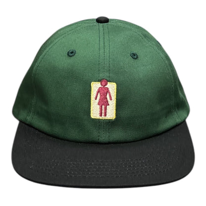 Girl Naturals OG 5 Panel Hat- Forest Green FRONT