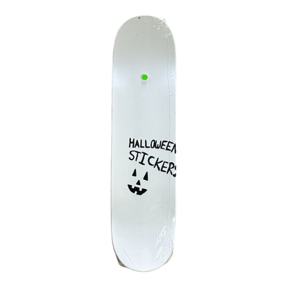 Halloween Stickers Skateboards OG Full Dip Deck White 8.38 TOP