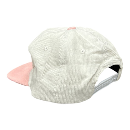 Hemstitch Mill Albany Tulips Hat- White/Pink BACK