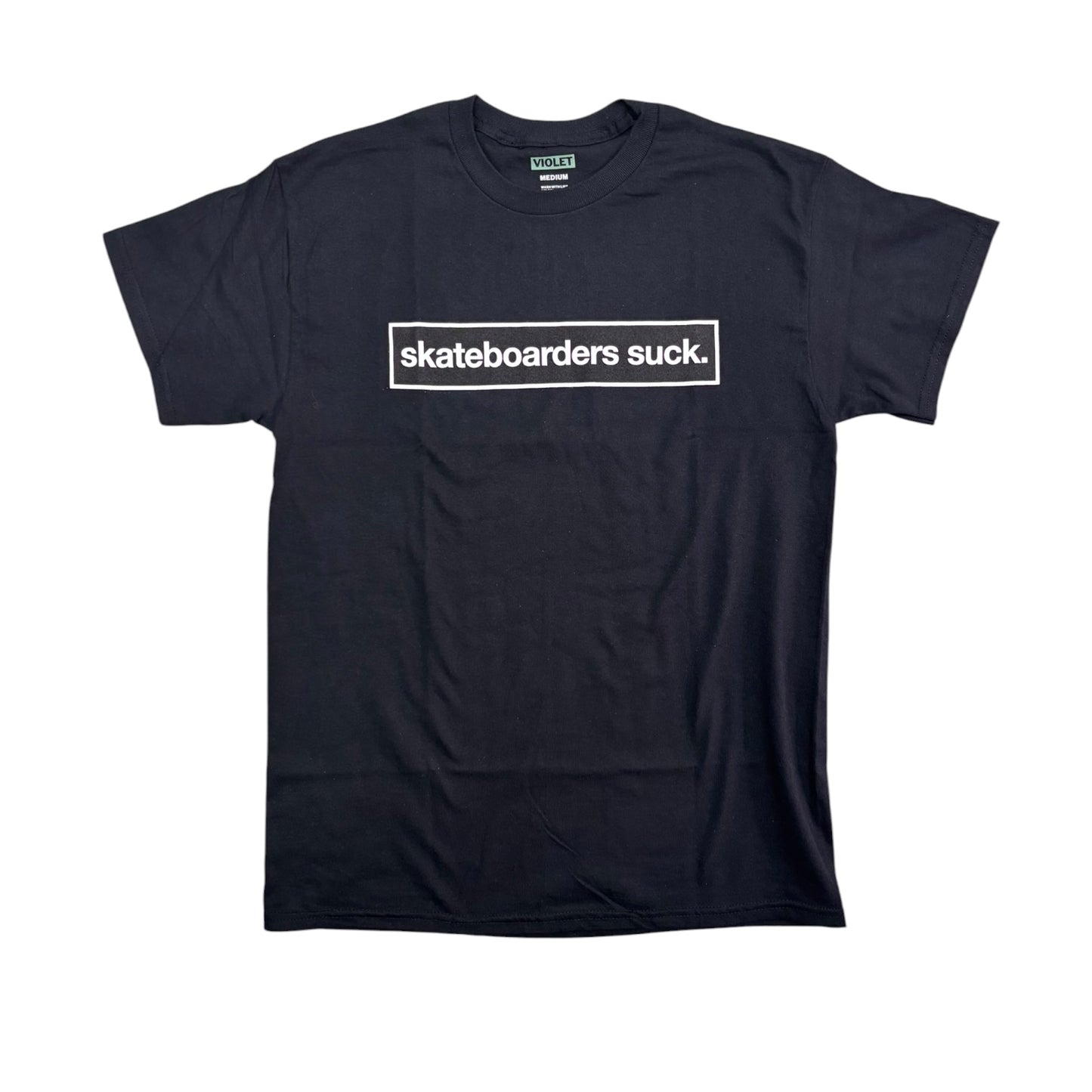 Violet But We're Cooler Than Everyone Else Tee- Black